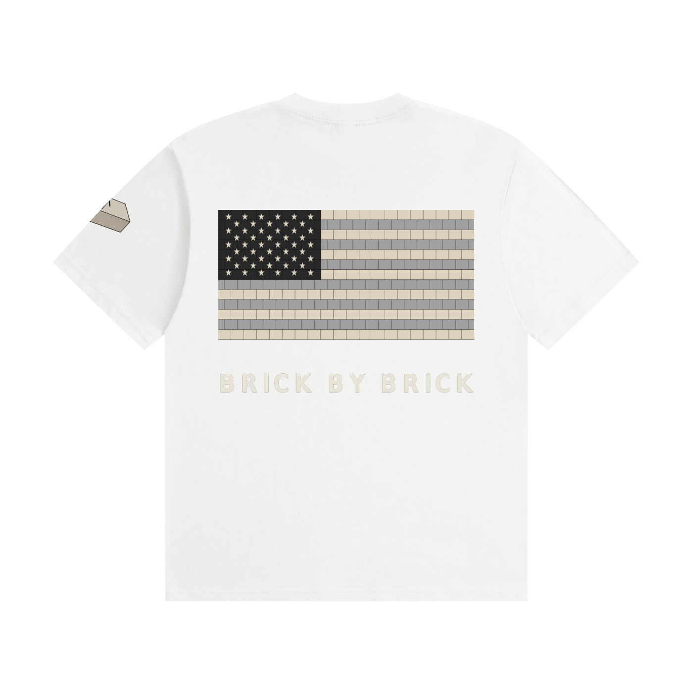 BRICKED Brick by Brick Flag Tee