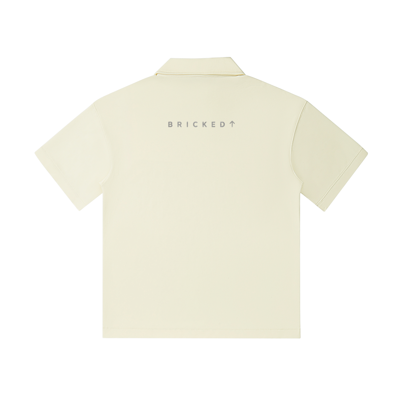 BRICKED Concrete Polo — Black Drop Shoulder Short Sleeve