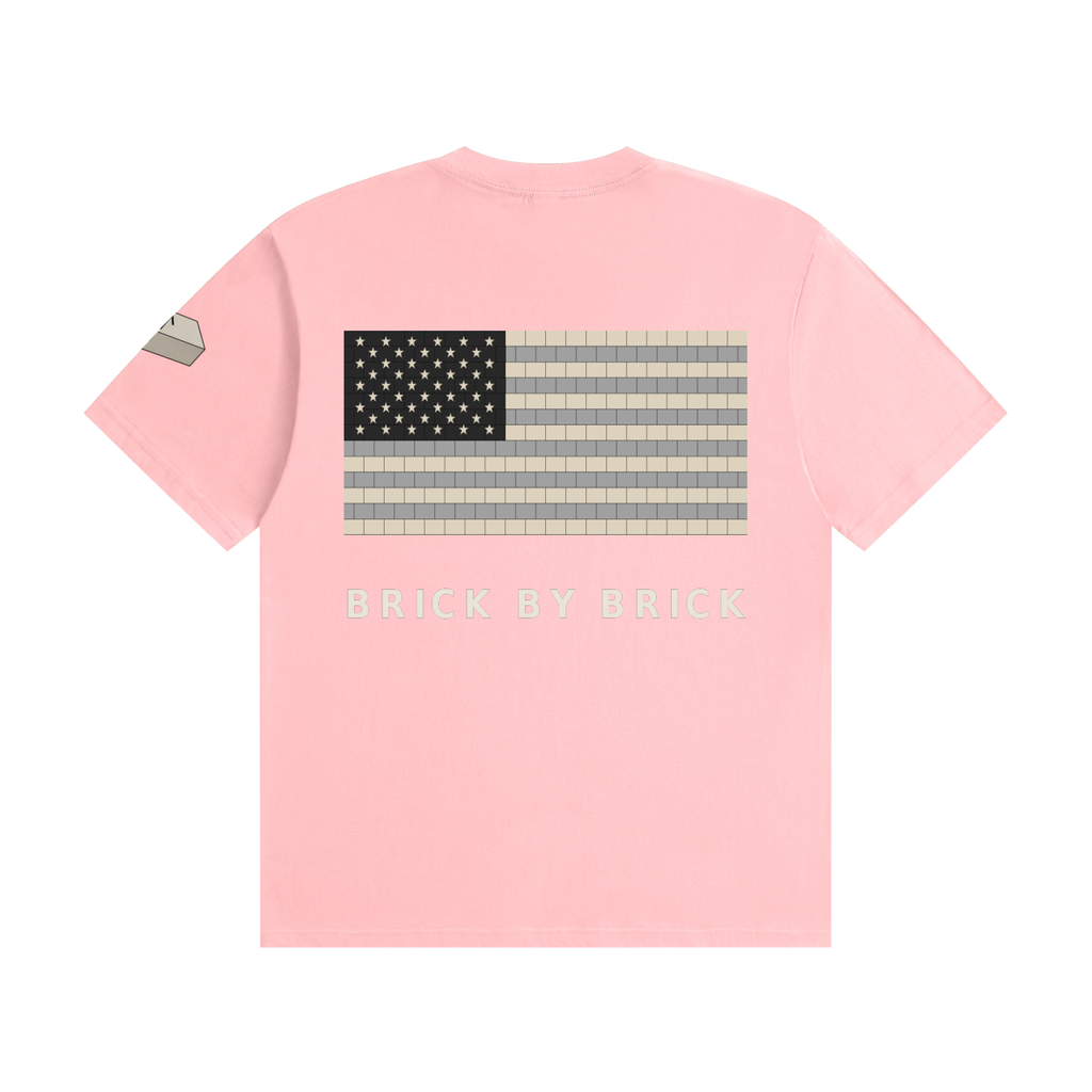 BRICKED Brick by Brick Flag Tee