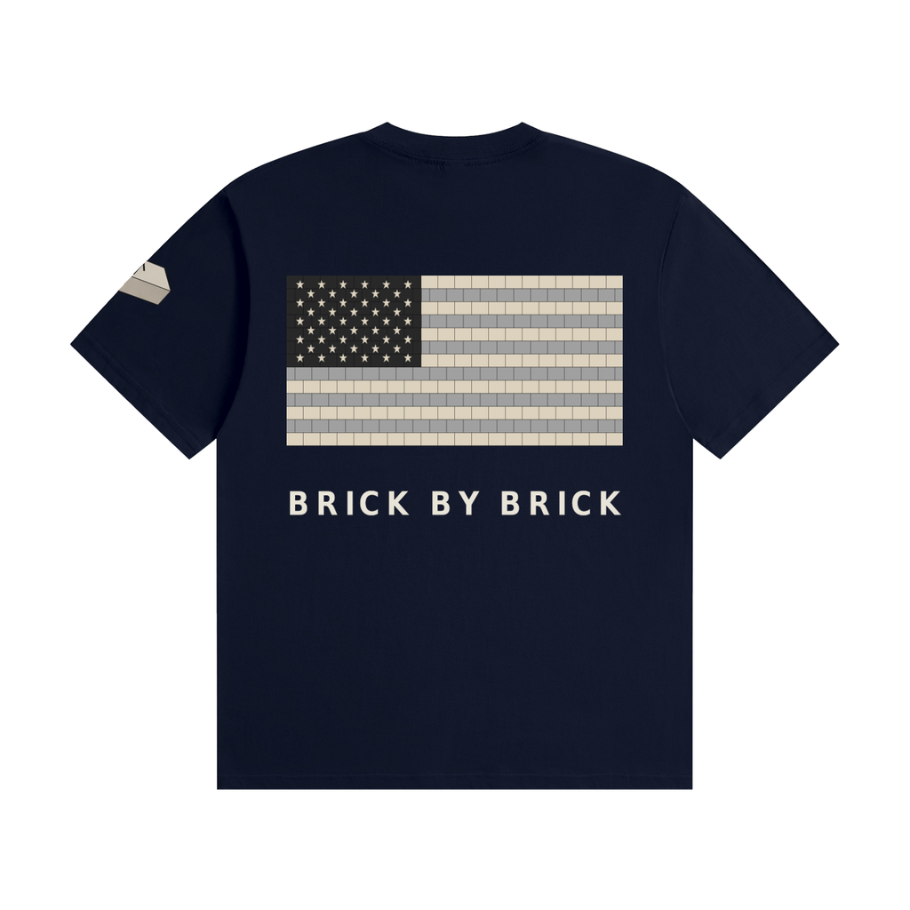 BRICKED Brick by Brick Flag Tee