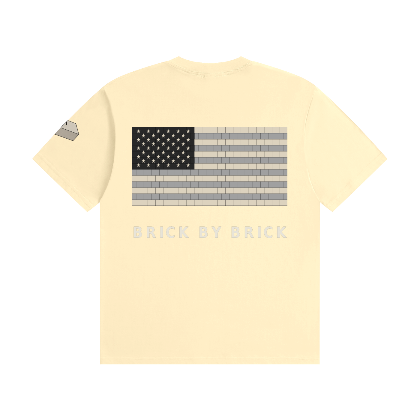 BRICKED Brick by Brick Flag Tee